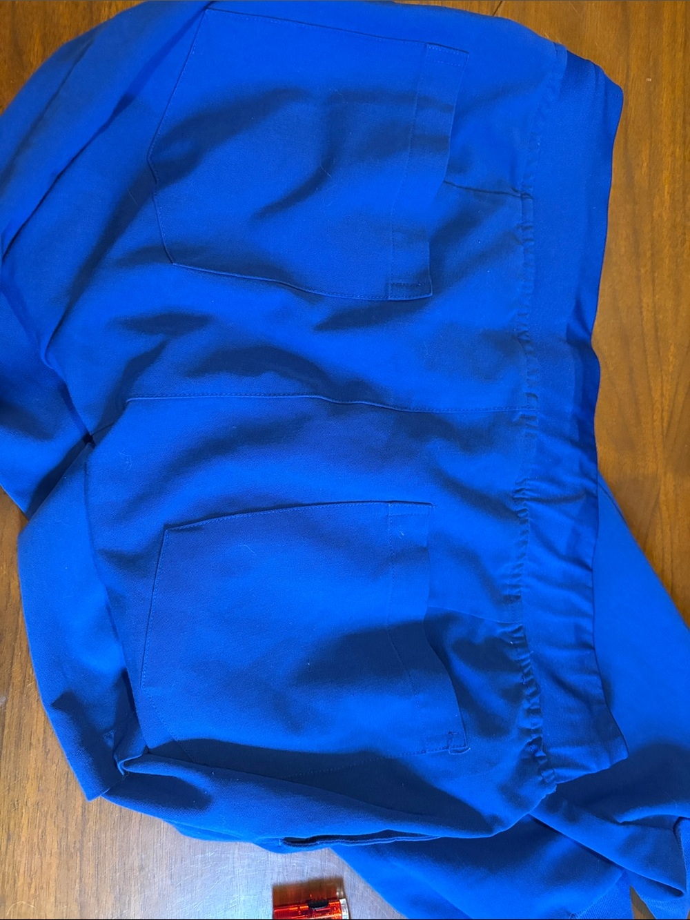 Women's Cobalt Blue scrub pants- Casual Comfort - Picture 3 of 4